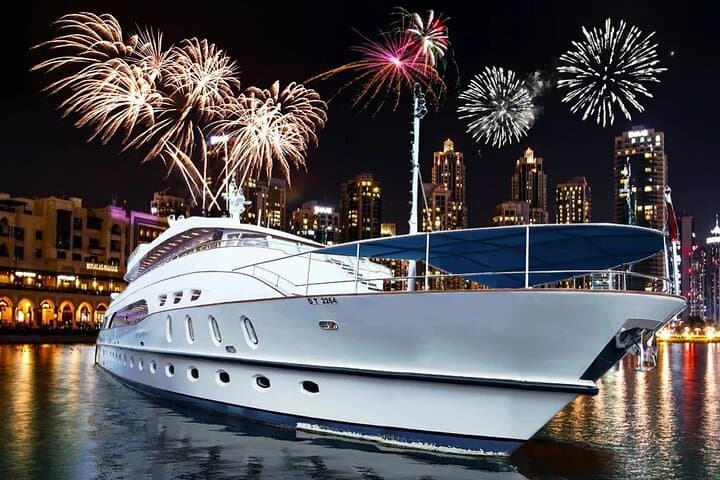 New Year Dubai Yacht Experience: Front-Row Fireworks Cruise from Dubai Harbour