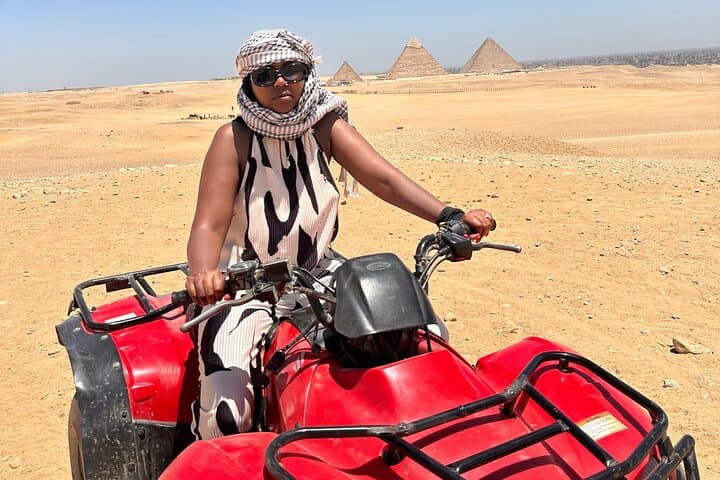Giza Pyramids & Sphinx: ATV Quad Tour, Camel Ride and Bazaar Shopping
