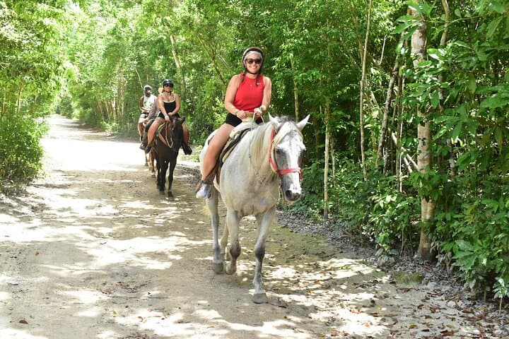 4-in-1 Jungle Adventure near Cancun: ATV, Zipline, Horseback & Cenote