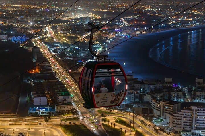 Agadir Night Cable Car: 360° Views & Kasbah Oufella After Dark photo 2
