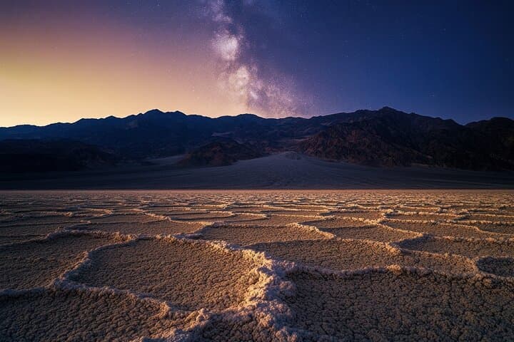 Death Valley Sunset and Stargazing Day Trip from Las Vegas — Badwater Basin & Salt Flats