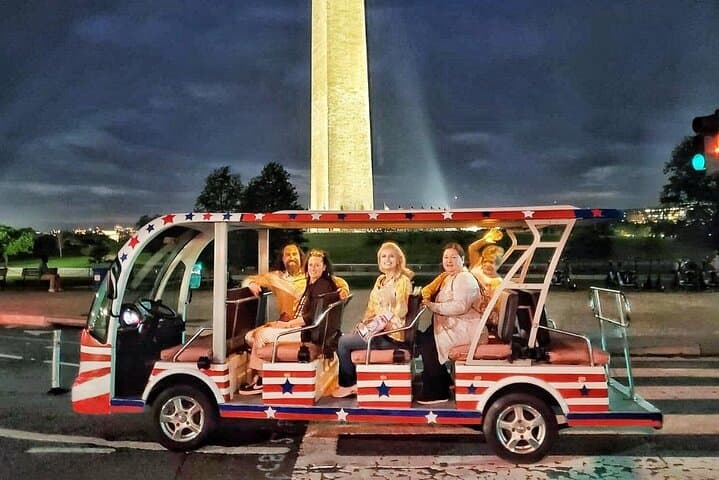 Electric Cart Night Tour of Washington DC Monuments Lit Up photo 2