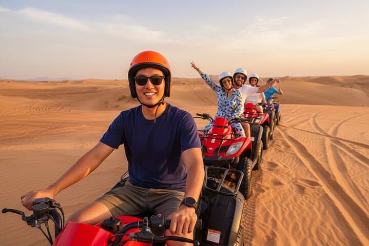 Dubai Desert Quad Biking Adventure: 1-Hour Dune Ride & Photo Stops