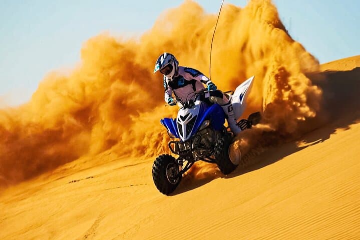 Abu Dhabi Desert Safari: 4x4 Dune Bashing, Quad Biking & Desert Dinner Experience photo 4