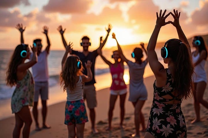 Mindful Dance Party on Ka'anapali Beach at The Westin — Sunset Silent Disco in Maui photo 3