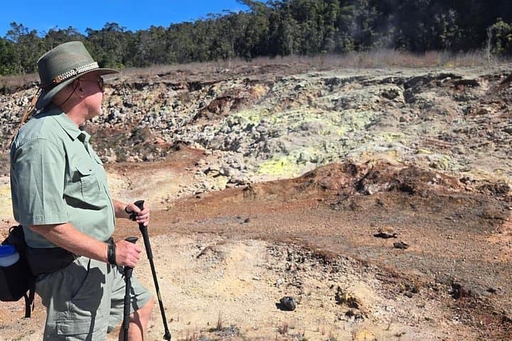 Steaming Sulphur Banks & Kīlauea Crater-Rim Private Hike