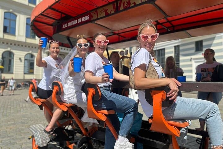 Pedal & Pour: Riga Prosecco and Beer Bike Tour Through Old Town photo 2