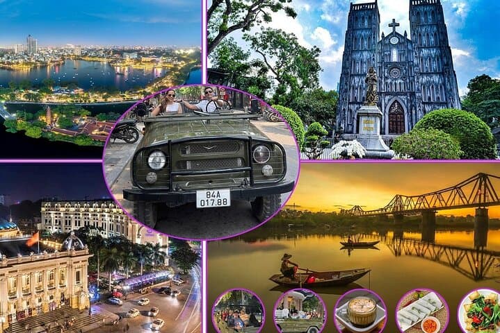 Jeep Adventure Hanoi: Nighttime Culinary Tour & City Sights