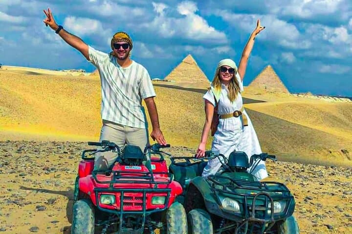 Giza Pyramids, Sphinx, Camel Ride, ATV & Nile Dinner Cruise — Full-Day Cairo Adventure