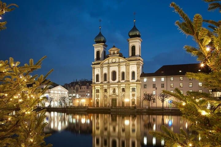 Ride the Lucerne Christmas Train: Festive City Lights and Warm Punch photo 2
