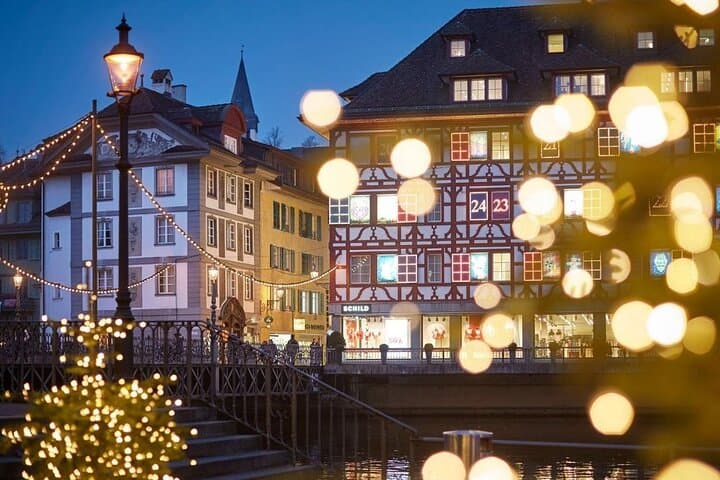 Ride the Lucerne Christmas Train: Festive City Lights and Warm Punch photo 3