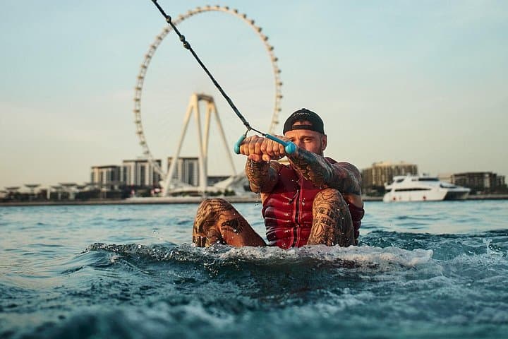 Wakesurf and Wakeboard Adventure in Dubai Harbour: Ride JBR Lagoon with Expert Guidance photo 3