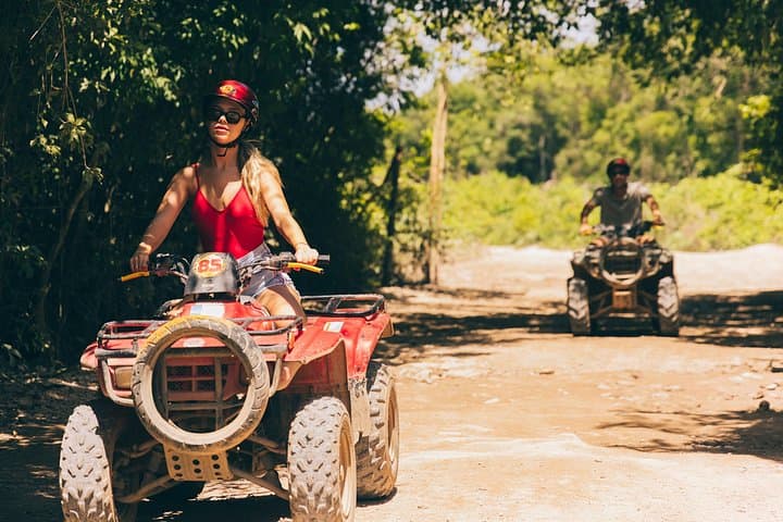 Jungle Rush: ATV, 7-Zipline Canopy & Cenote Swim on Ruta de los Cenotes photo 2