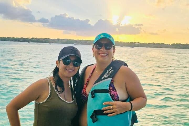 Bacalar Lagoon 7 Colors Excursion: Pontoon Cruise, Cenotes & Tequila from Costa Maya photo 4