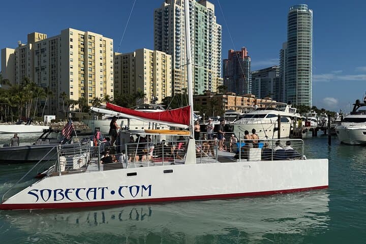 Private 3-Hour Miami Catamaran Charter on the Great White — Biscayne Bay Escape