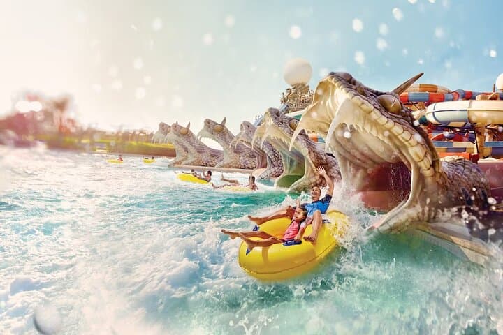 Yas Waterworld Abu Dhabi Tickets with Free Shuttle — All-Day Waterpark Access