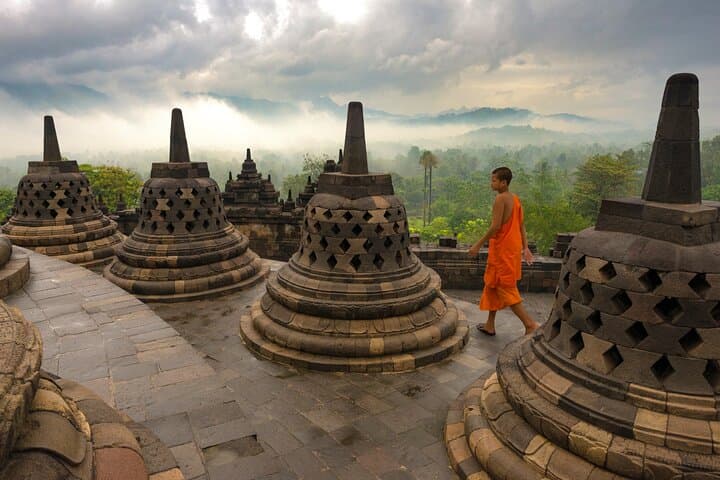 One-Day Borobudur, Merapi & Prambanan Private Tour — Sunrise, Jeep Ride & Temple History