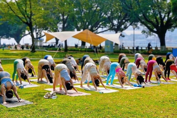 Sunrise Patong Beach Yoga: Oceanfront Hatha & Vinyasa with Sound Healing photo 4