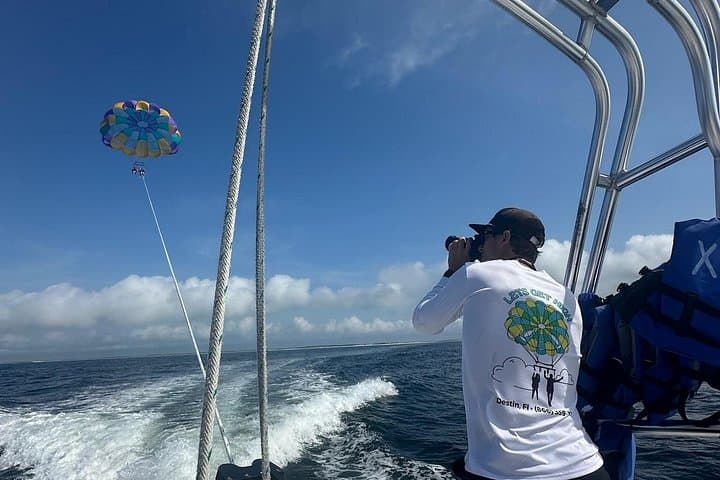 Parasail Over Destin's Crab Island — Xtreme H2o 400ft Gulf Flights photo 2
