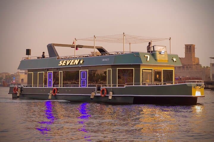 Dinner Cruise on Dubai Deira Creek — Luxury Buffet & Live Shows at Sunset