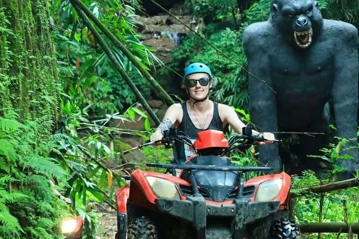Mt Batur Jeep Sunrise, Gorilla Cave ATV & Ayung River Rafting — Full-Day Ubud Adventure photo 5