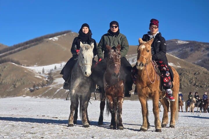 Winter in Terelj National Park: Dog Sledding, Horseback Riding & Snow Motorbike Experience photo 5