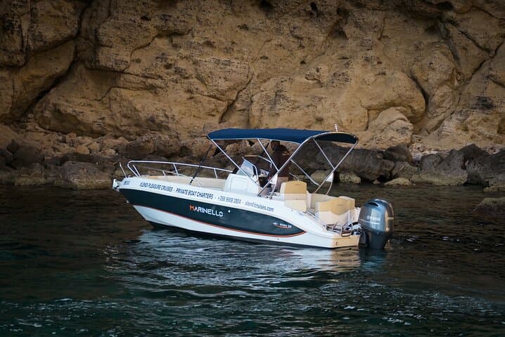 Private Speed Boat to Comino Blue Lagoon & Caves from Malta or Gozo