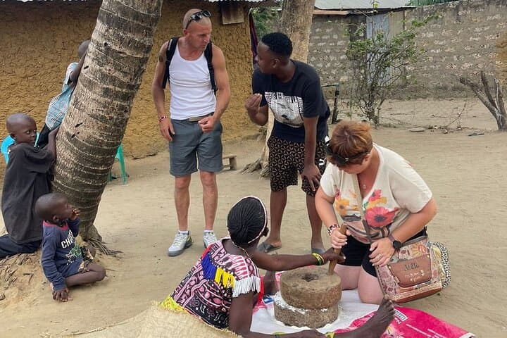 Mombasa Cultural & Nguuni Wildlife Half-Day: Mijikenda Village, Palm Wine & Giraffes