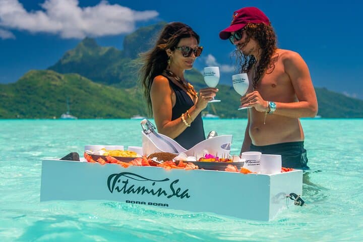 Private Catamaran Half-Day in Bora Bora Lagoon — Snorkel & Floating Bar photo 3