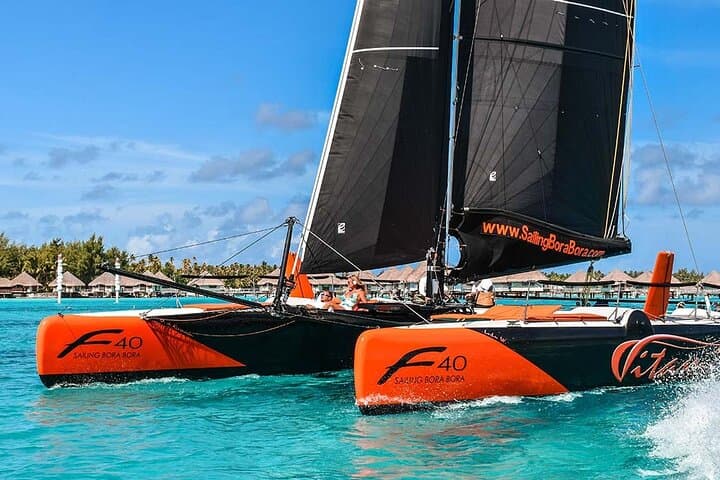 Half-Day Catamaran Sailing & Snorkeling with Floating Bar in Bora Bora photo 2