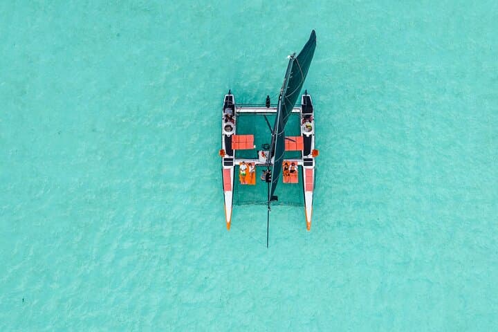 Half-Day Catamaran Sailing & Snorkeling with Floating Bar in Bora Bora