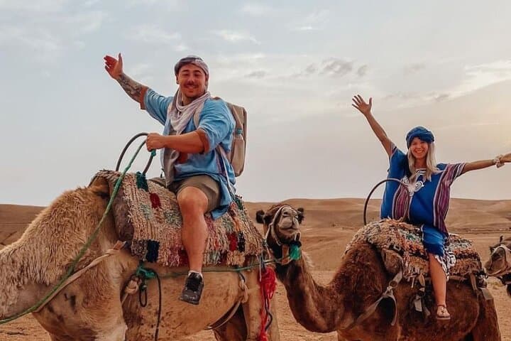 Agafay Desert Sunset Camel Ride & Traditional Moroccan Dinner from Marrakech