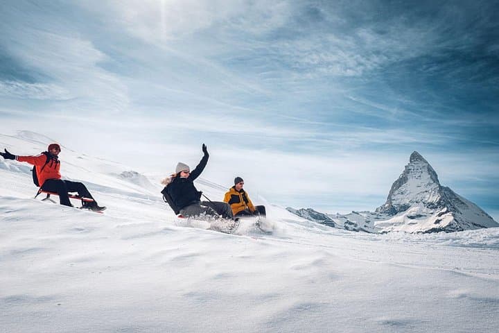 Zermatt Winter Adventure: Gornergrat Sledding & Swiss Fondue Day Trip photo 2