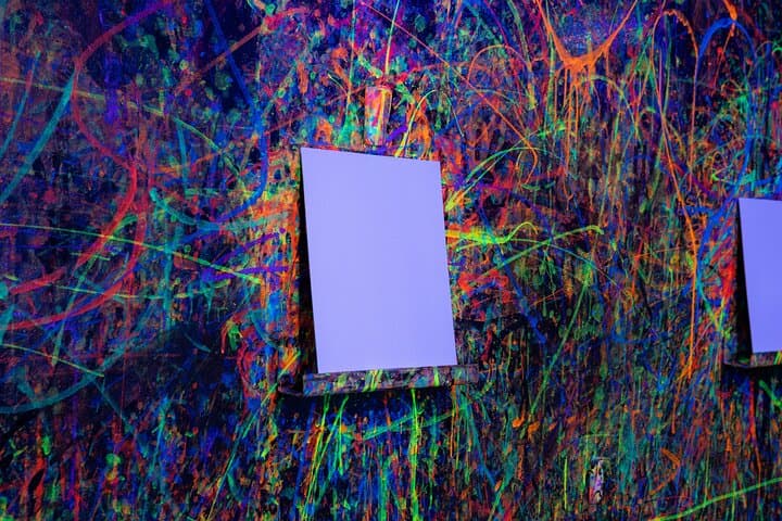 Neon Paint Splatter Room XL: Blacklight Art Experience in Provo photo 4