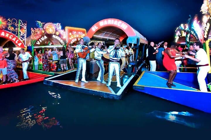 Xoximilco Trajinera Party in Cancun: Night Canal Dinner & Open Bar Experience photo 2