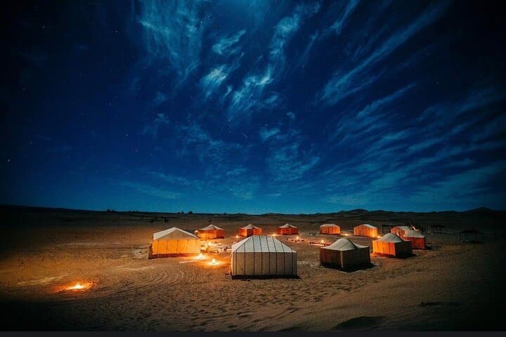 Doha Night Desert Safari: Dune Bashing, Camel Rides & Bonfire Experience
