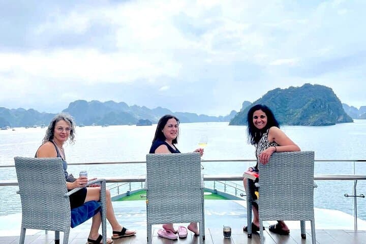 Halong Bay & Lan Ha Bay Day Cruise: Kayak, Cave, and Sunset on a 5-Star Boat photo 2