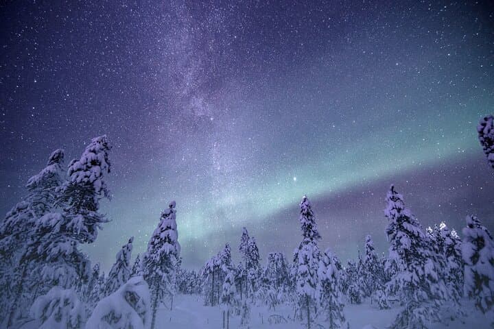 Night Star Walk on Snowshoes in the Finnish Wilderness — Levi Aurora & Stargazing