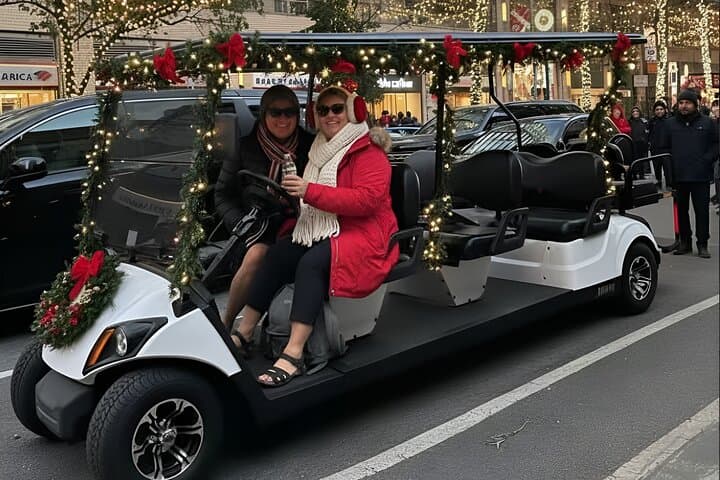 NYC Holiday Landmarks Guided Covered Cart Tour — Manhattan Lights & History