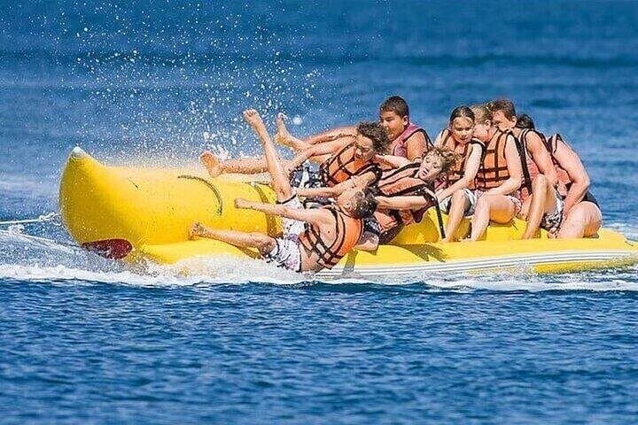 Red Sea Rush: Hurghada Parasailing, Banana Boat & Jet Boat Combo
