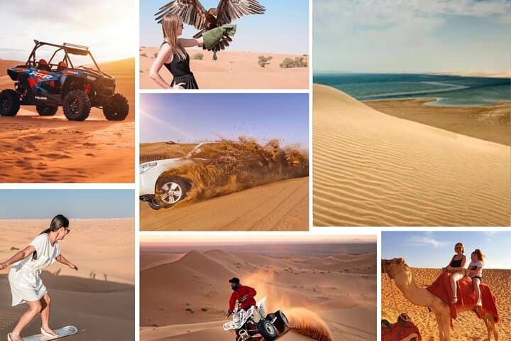 Doha Gold Dune Safari: Dune Bashing, Camel Ride, Sandboarding & Inland Sea Excursion photo 1