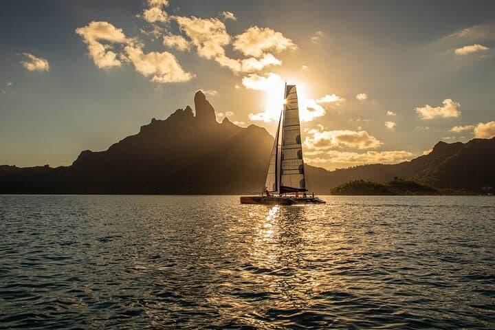 Bora Bora Private Sunset Catamaran — 40-ft Catamaran Evening Cruise photo 4
