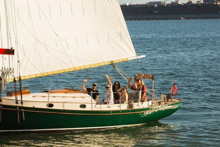 San Diego Bay Private Sunset Sailing Aboard Classic Yacht photo 2