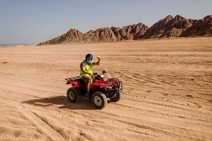 Hurghada Private 3-Hour Desert Safari: Quad Ride, Camel Experience & Bedouin Tea photo 4