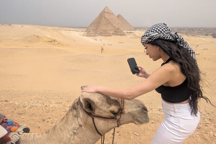 Sunrise & Sunset Camel Ride Around the Giza Pyramids — Private Tour photo 6