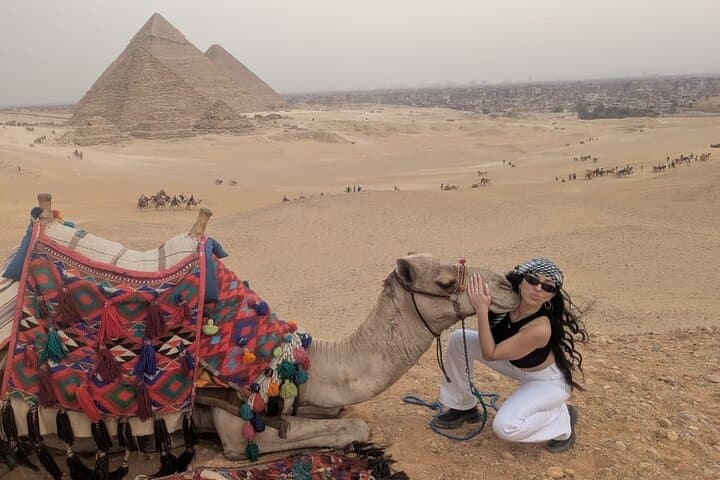 Sunrise & Sunset Camel Ride Around the Giza Pyramids — Private Tour