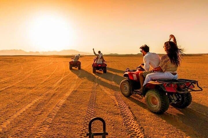 Sunset Quad & Camel Ride with Dinner Show in Agafay Desert (From Marrakech)