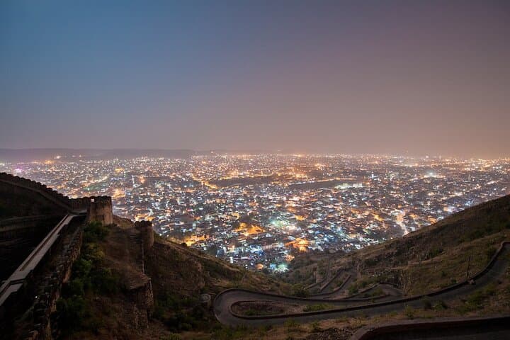 Jaipur Night Jeep Tour: Nahargarh Sunset & Illuminated Pink City Drive photo 3