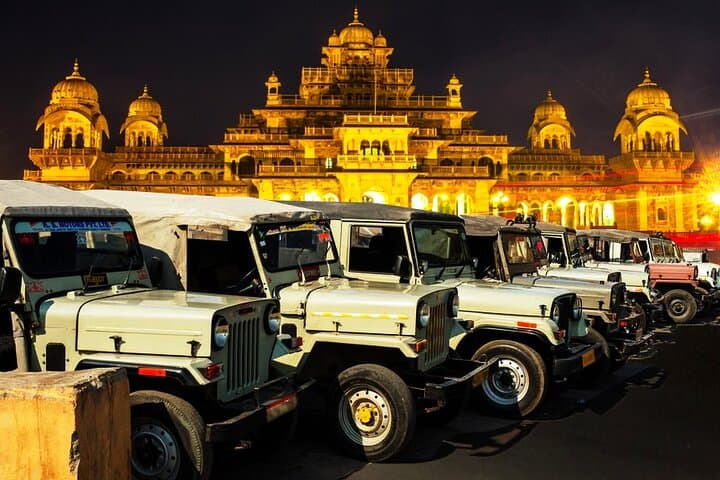 Jaipur Night Jeep Tour: Nahargarh Sunset & Illuminated Pink City Drive photo 1