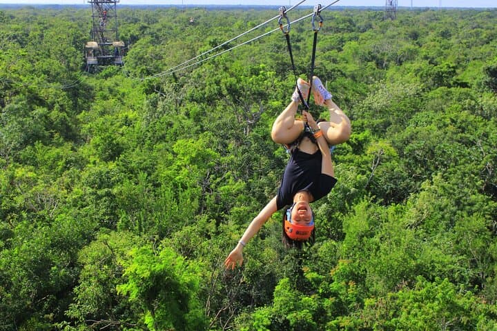Snorkeling Xtreme: Cenote Snorkel, Zip Lines & Abseil Adventure from Cancun photo 3